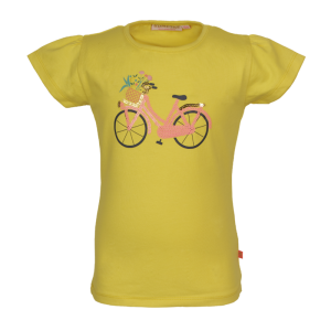 T-shirt fiets yellow