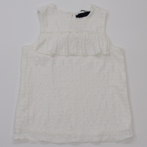Top broderie white