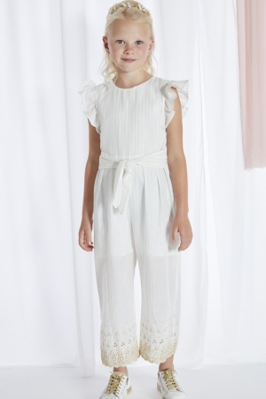 Jumpsuit TESS offwhite/gold