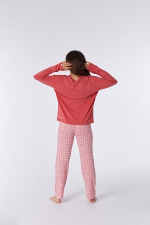 Meisjes pyjama geruite broek 437