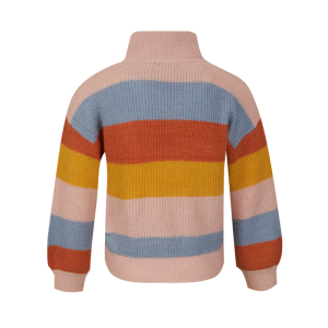 Pull tricot met ritsje soft pink