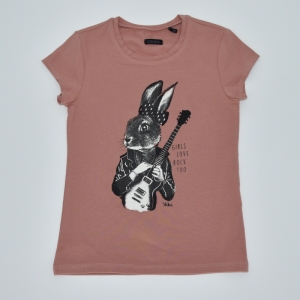 T-shirt konijn fraise