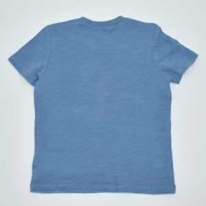 T-shirt korte mouwen print blue moyen