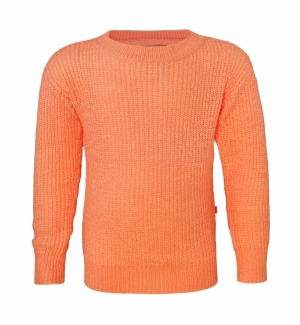 Gilet tricot bright orange
