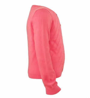 Gilet tricot fluo fluo pink