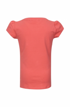T-shirt paillet someone coral