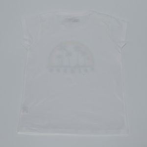 T-shirt Rainbow white