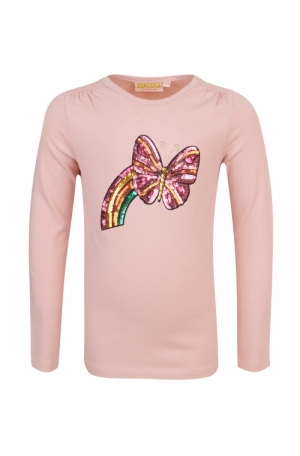 T-shirt vlinder light pink