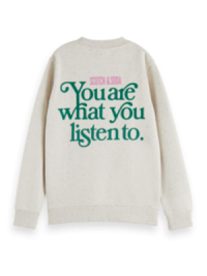 Sweater groene opdruk 0001