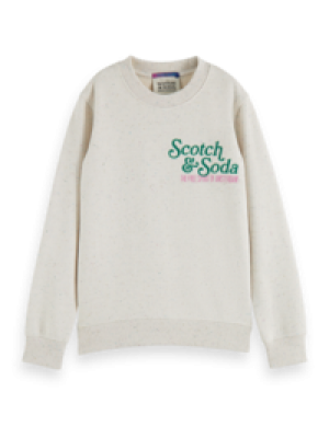 Sweater groene opdruk 0001