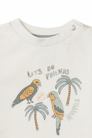 T-shirt opdruk papegaaien 126