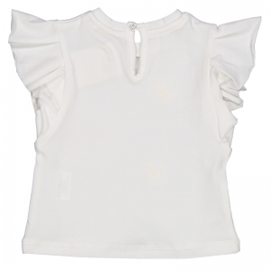 T-shirt bloem bianco