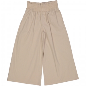 Broek effen beige