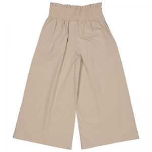 Broek effen beige