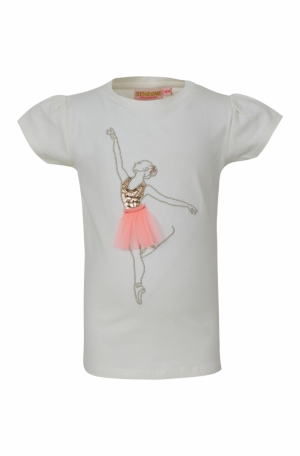 T-shirt balerina ecru