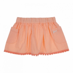Rok gestreept orange