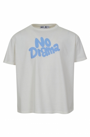 T-shirt  No drama ecru