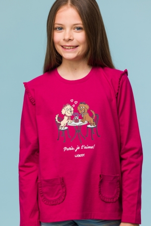 Pyjama meisjes jersey, zakjes 357