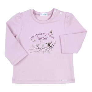 T-shirt vogels lila