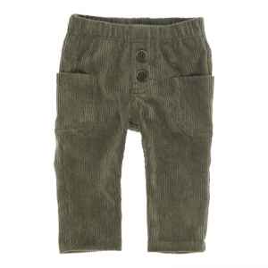 Broek ribfluweel green