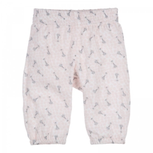 Broek print giraf light pink-off 