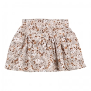 Rok gebloemd beige-brown