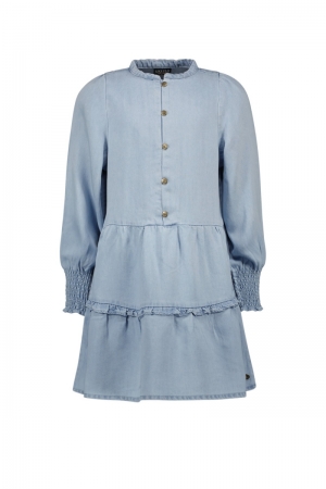 Kleed jeans met smok lt denim