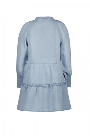 Kleed jeans met smok lt denim