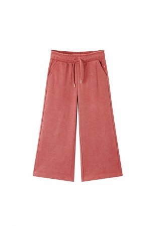 Broek rib medium pink