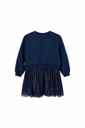 Kleed rok plisse navy