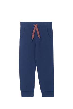 Broek sweaterstof navy