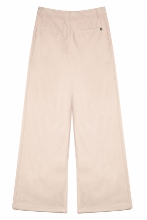 Broek rib beige