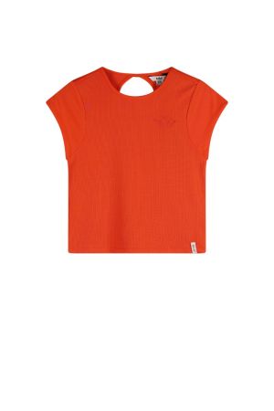 Top jersey rib orange coral