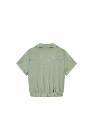 Bloes korte mouwen medium khaki