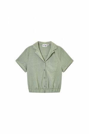 Bloes korte mouwen medium khaki