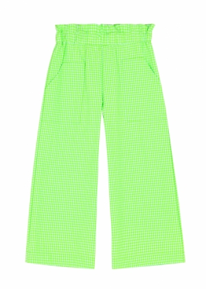 Broek vichy neon gREEN