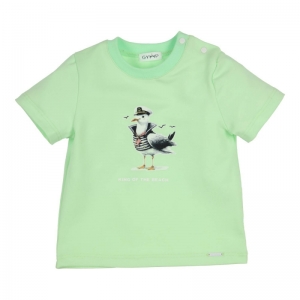 T-shirt meeuw marine green