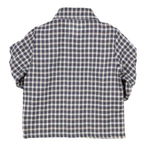 Hemd geruit black-beige