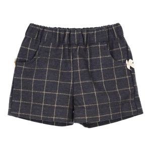 Short geruit antracite-gold