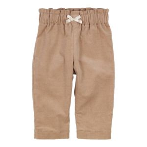 Broek met strikje camel