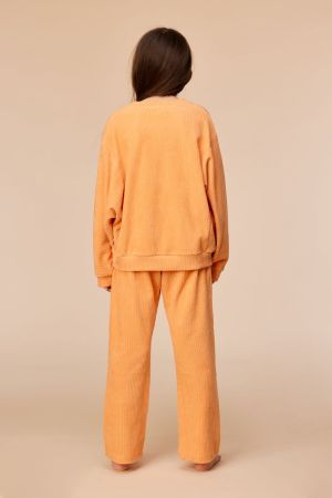Meisjespyjama velours, borduur 509