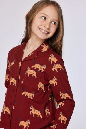 Meisjepyjama all-over print 939