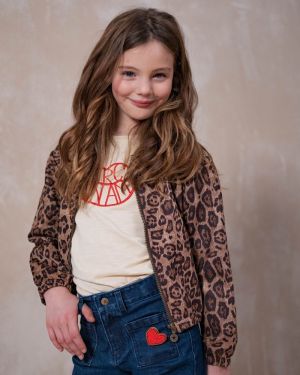 Jas teddy tijgerprint animal