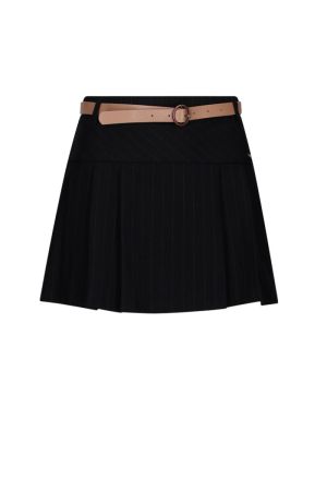 Rok met riem jet black