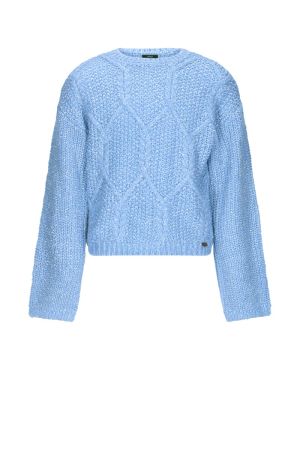 Pull fantasie tricot bright sky