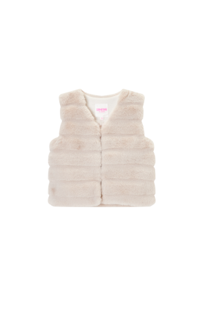 Gilet bont dark ecru