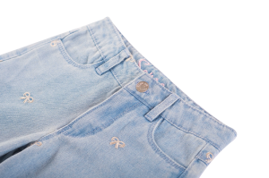 Jeans broderie jeans blue