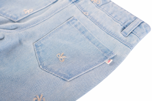 Jeans broderie jeans blue