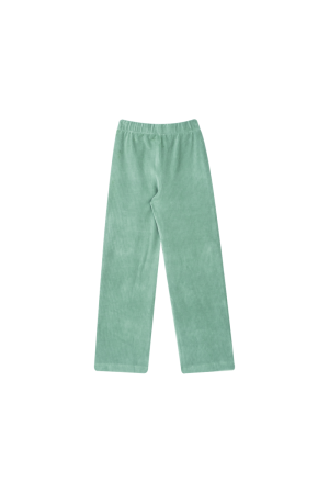 Broek rib old mint