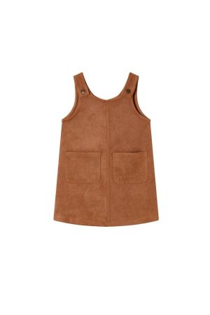 Kleed overgooier effen dark beige